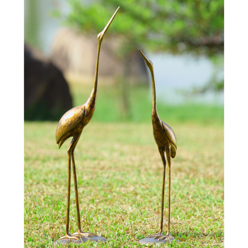 SPI Aluminum Crane Set of 2 Statues Main image