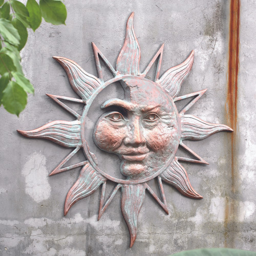 SPI Aluminum Half Face Sun Wall Plaque Main image