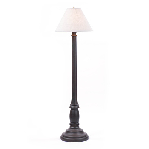 Brinton House Floor Lamp in Black with Shade Main image