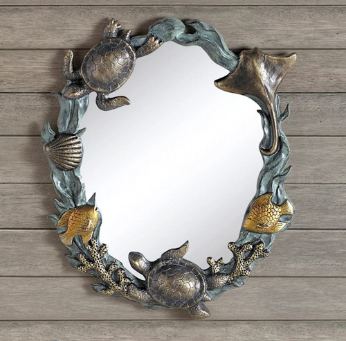 SPI Aluminum Turtles and Sealife Wall Mirror Additional image