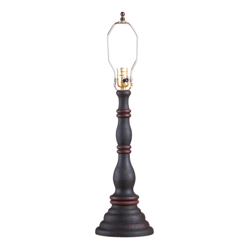 Davenport Lamp Base in Hartford Black with Red Stripe Main image