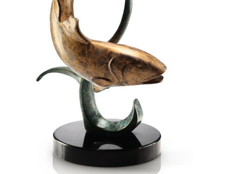 SPI Brass Shallow Water Fighter Redfish Statue Additional image