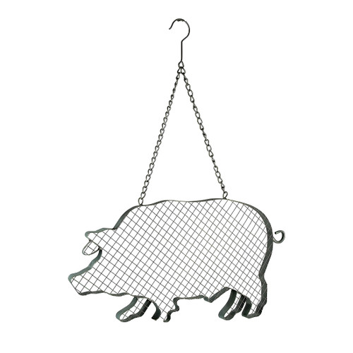 Metal and Mesh Wire Hanging Pig Farmhouse Decor Main image