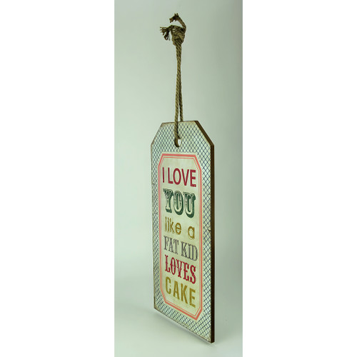 Love You Like Cake Decorative Wood Wall Hanging Additional image