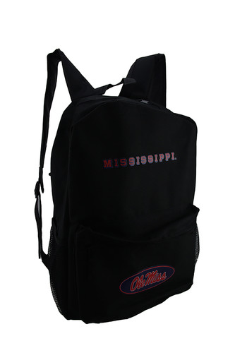NCAA Ole Miss University of Mississippi Canvas Backpack Main image