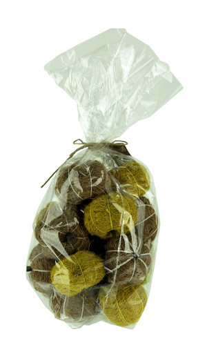Bag of Natural Brown and Green Dried Angel Vine Decorative Pumpkins Main image