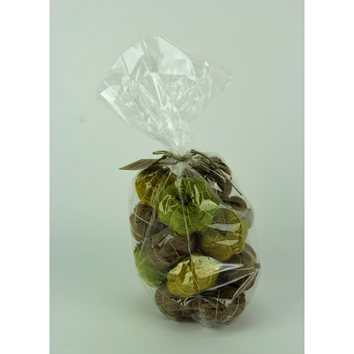 Bag of Natural Brown and Green Dried Angel Vine Decorative Pumpkins Additional image