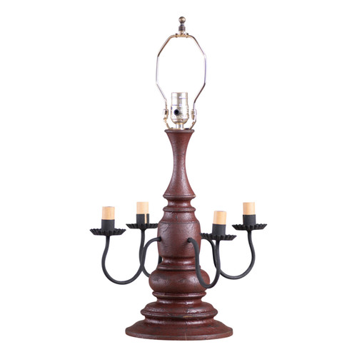 Harrison Lamp Base in Plantation Red Main image