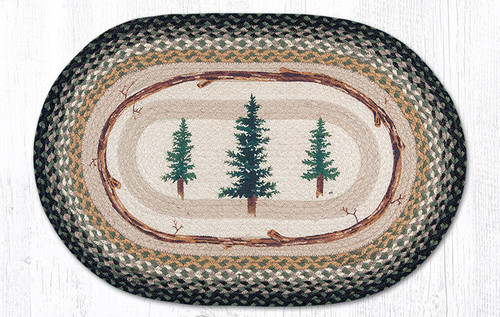 Earth Rugs OP-116 Tall Timbers Oval Patch 20" x 30" Main image