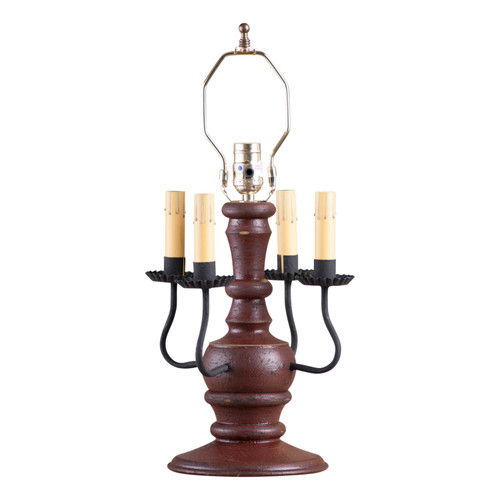 Cedar Creek Lamp Base in Plantation Red Main image