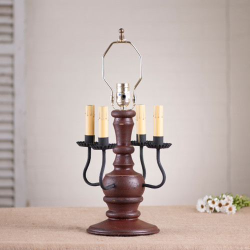 Cedar Creek Lamp Base in Plantation Red Additional image
