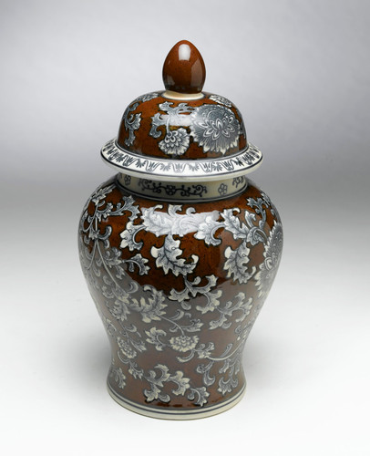 AA Importing 59758 18 Inch Brown & Grey Ginger Jar Main image