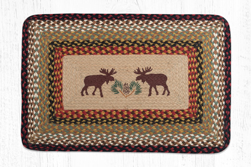 Earth Rugs PP-19 Moose / Pinecone Oblong Patch 20" x 30" Main image