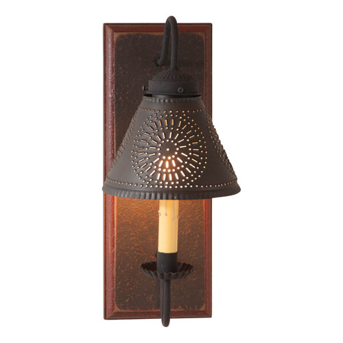 Crestwood Sconce in Espresso with Salem Brick Additional image