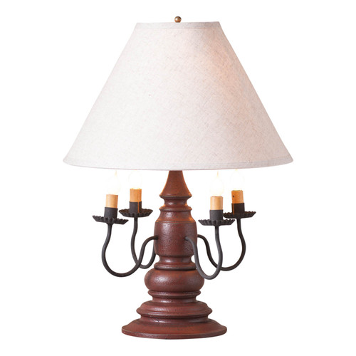 Harrison Lamp in Americana Red with Shade Main image