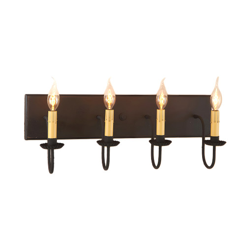 Four Arm Vanity Light in Black Main image