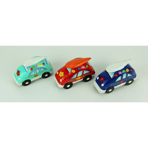 Colorful Wood Surfer Flower Power Beach Buggy Set of 3 Additional image