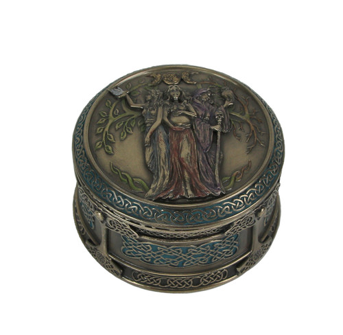 Celtic Triple Goddess Maiden Mother Crone Trinket Box Main image