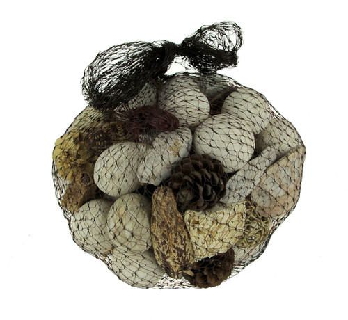 Neutral White Decorative Mushroom Mix Assorted Dried Botanicals In a Bag Main image