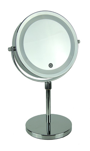 LED Lighted Cordless Vanity Mirror with 5X Magnification Main image