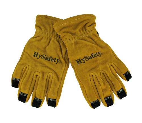 Hysafety Cowhide Leather Reinforced Palm Structural Firefighter Gloves Main image