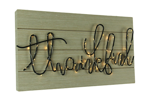 Calligraphy Word Art Veneer Wrapped Wood Wall Sign Main image