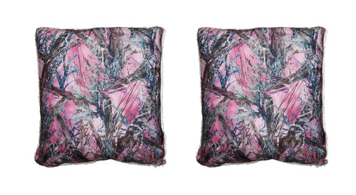 True Timber Camo Pink MC2 Pattern Microfiber Sherpa Throw Pillow Set of 2 Main image