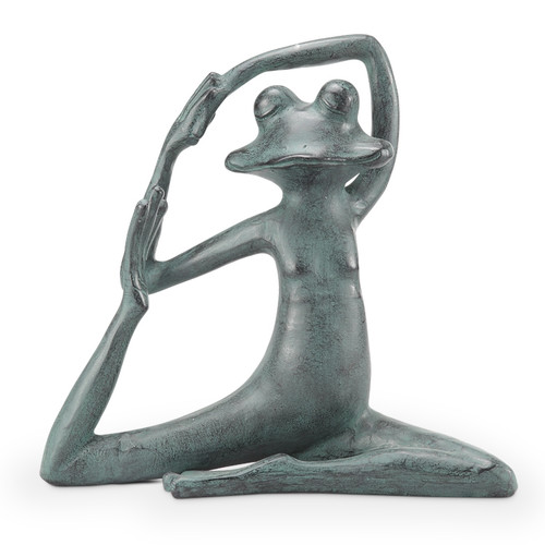 SPI Relaxed Yoga Frog Garden Sculp Main image