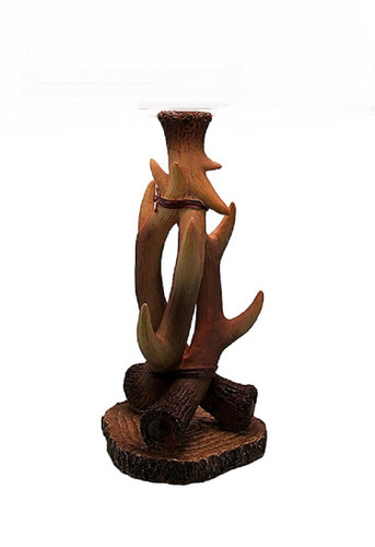 3 Entwined Antlers Rustic Table Lamp Base Only Main image