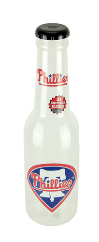 MLB Philadelphia Phillies Jumbo Bottle Coin Bank 21 inch Tall Main image