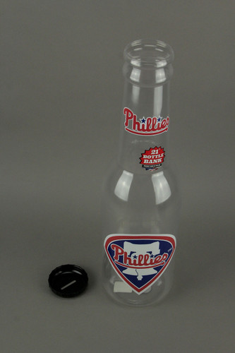 MLB Philadelphia Phillies Jumbo Bottle Coin Bank 21 inch Tall Additional image
