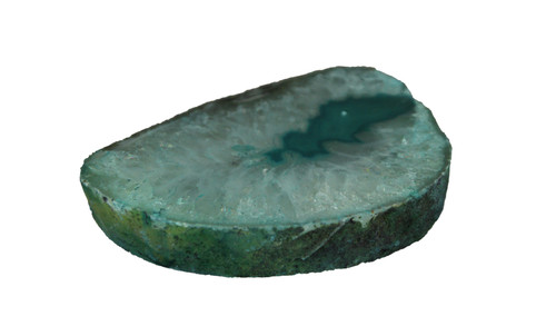 Thick Slice Agate Slab Hand Dyed Crystal Geode Specimen Polished Sectional Cut Main image