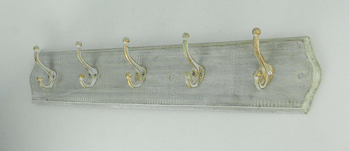Classic Color Washed Vintage Hat Hook Wood Wall Hanging Additional image