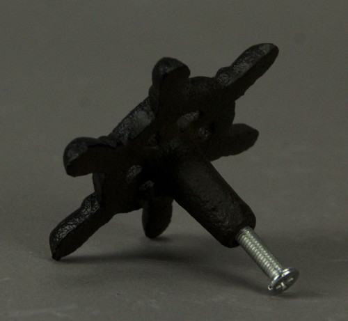 Dark Brown Cast Iron Nautical Ship Wheel Cabinet Knob Set of 10 Additional image