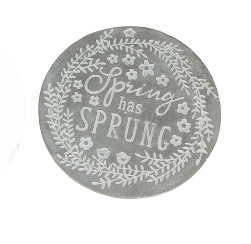 Spring Garden Cement Round Stepping Stones Set of 2 Main image