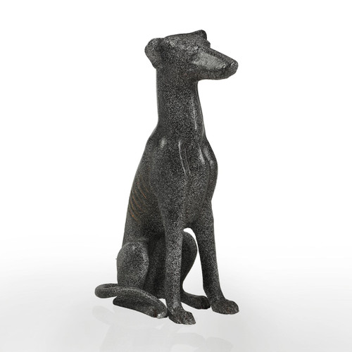SPI Home Cast Aluminum Loyal Greyhound Statue / Sculpture 18.5 Inches High Main image
