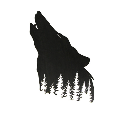 Wolf Laser Cut Metal Wall Art Hanging Forest Room Decor Lodge Decoration Additional image