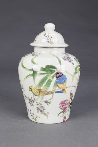 AA Importing Birds and Flowers 10" Ginger Jar with Lid Main image