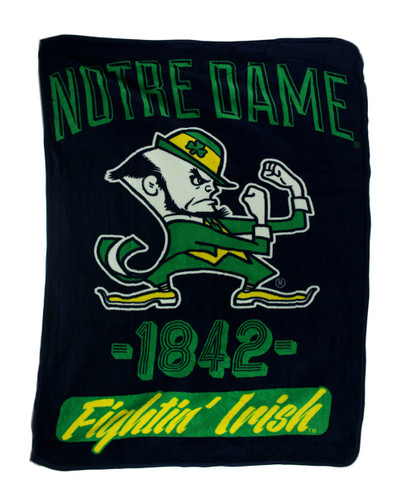 Retro Notre Dame Plush Micro Raschel Throw Blanket Main image