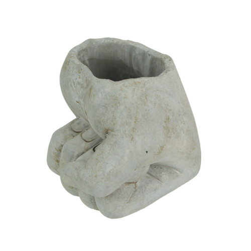 7 Inch Diameter Fist Bump Hand Concrete Plant Pot Planter / Candle Holder Additional image