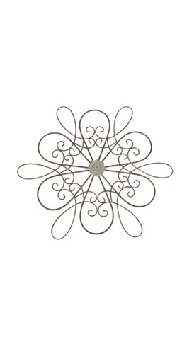 30 Inch Rustic Wood Metal Flower Sculpture Wall Hanging Art Home Decor Main image 30 Inch Rustic Wood Metal Flower Sculpture Wall Hanging Art Home Decor Main image