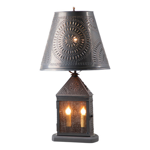 Irvins Country Tinware Harbor Lamp with Chisel Shade in Kettle Black Main image