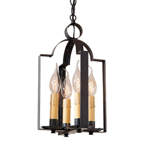 Irvins Country Tinware Four Light Saddle Light in Kettle Black Main image