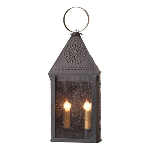 Irvins Country Tinware Hospitality Lantern with Chisel in Kettle Black Main image