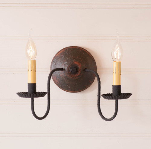 Ashford Wall Sconce in Espresso with Salem Brick Additional image