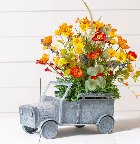 Irvins Country Tinware Short Truck in Weathered Zinc Additional image