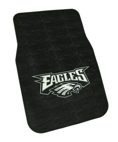 Scratch & Dent NFL Eagles Officially Licensed Universal PVC Floor Mat Set of 2 Main image