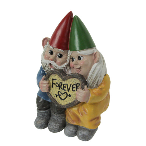 Just You & Me Resin Garden Gnome Couple Shelf Sitter Sculpture Home Decor Statue Main image