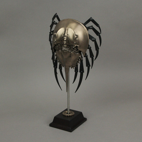 12 Inch Bronze Resin Steampunk Horseshoe Crab Sculpture Decorative Home Decor Additional image