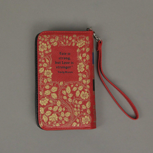 Red and Gold Book of Love Wallet ID Holder Snap Close Novelty Fashion Wristlet Additional image